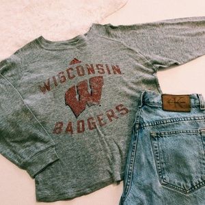 Vintage Adidas Wisconsin Badgers Thermal Top